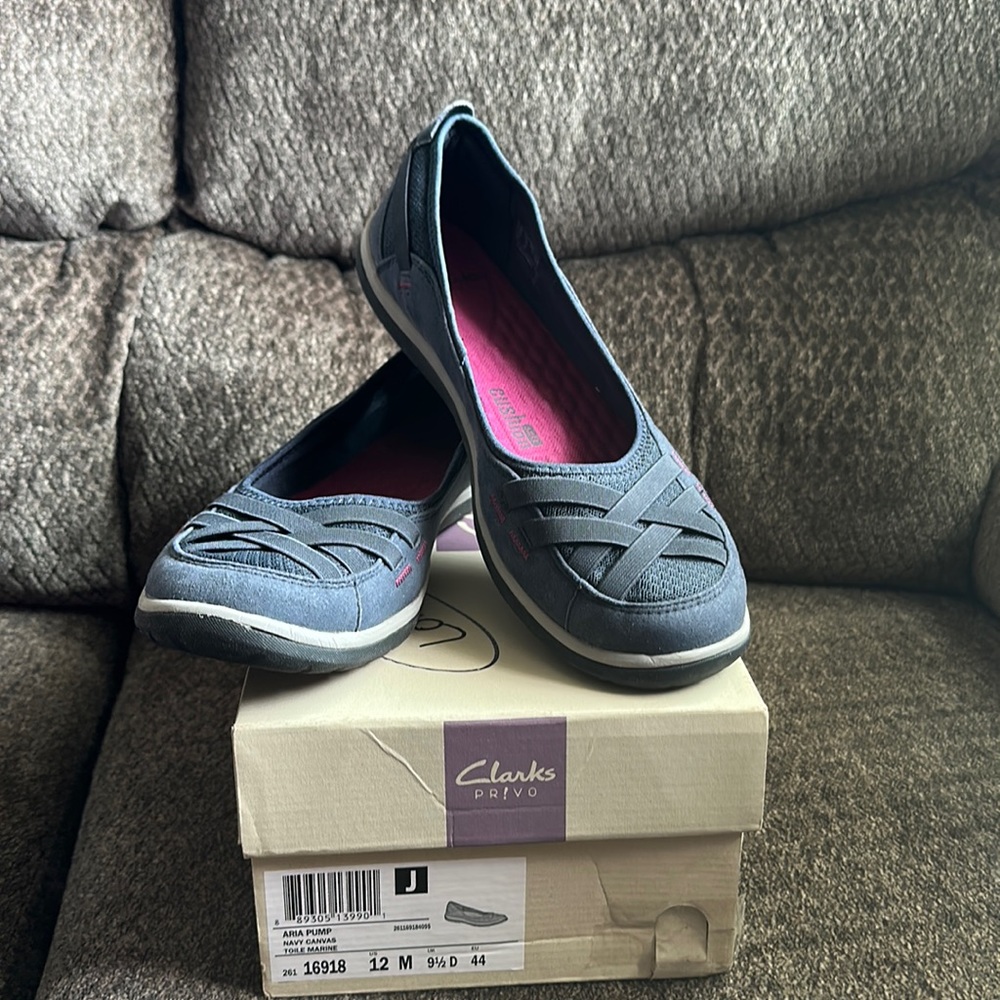 Clarks Privo Aria Pump Navy